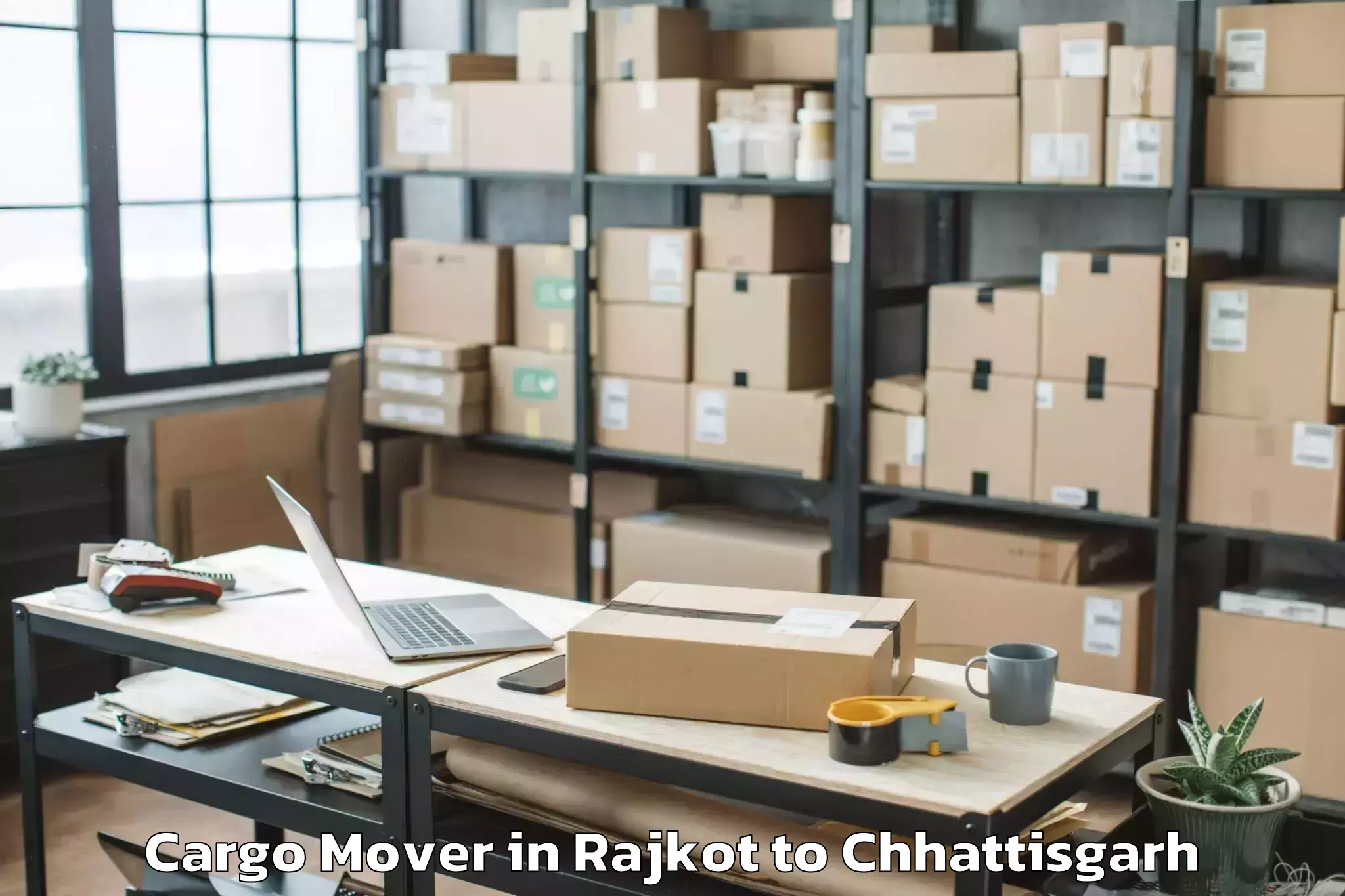 Professional Rajkot to Rajnandgaon Cargo Mover